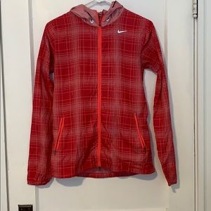 Nike pink windbreaker